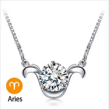 Crystal CZ Snake Pendant Necklace Temperament Silver Color Clavicle Chain Choker Necklaces For Women Wedding Jewelry 2